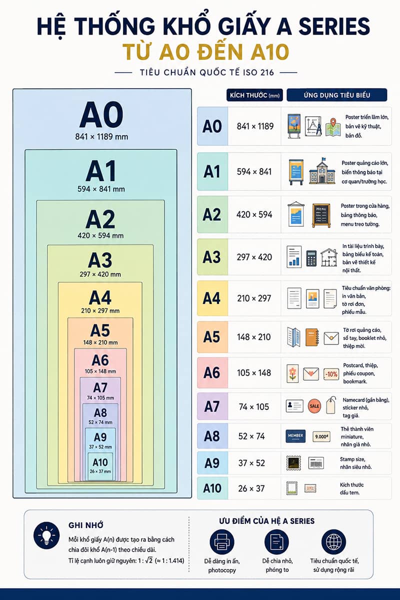 Hệ thống khổ giấy ISO A series