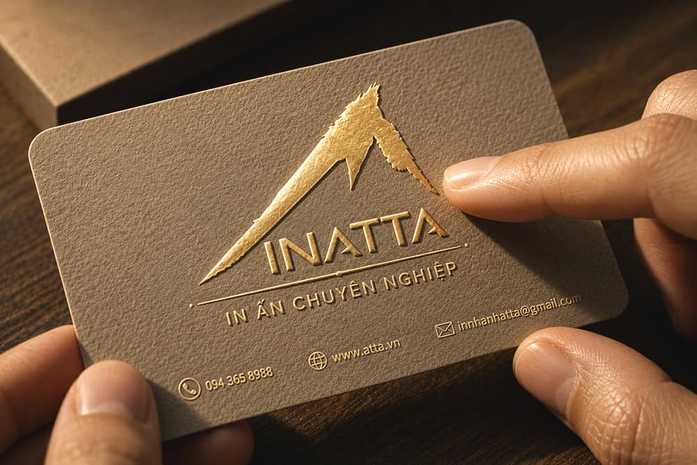 Dập nổi (Embossing) và Dập chìm (Debossing) để tạo chiều sâu cho ấn phẩm