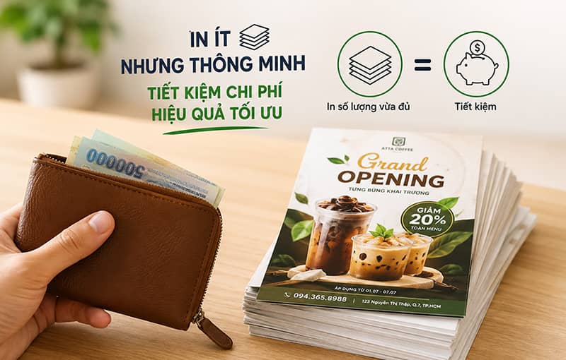 Cách đặt in số lượng ít mà vẫn tiết kiệm tối đa
