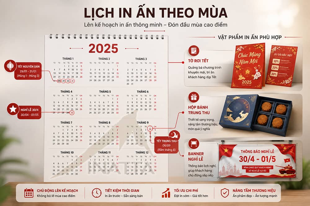 In theo mùa: Lịch lên kế hoạch cho tết, lễ, hội và các dịp đặc biệt khác