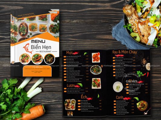 Thiết kế menu nhà hàng theo xu hướng hiện đại