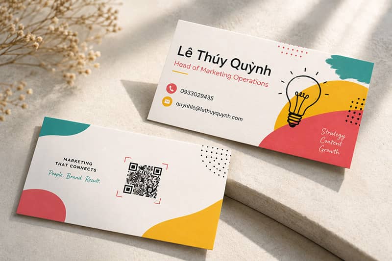 Card visit (Name card) cho doanh nghiệp và Freelancer: nên thiết kế khác nhau như thế nào ?